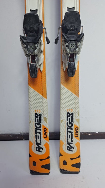 Volkl Racetiger UVO 175cm Ski + Marker 12 Bindings Winter Sport