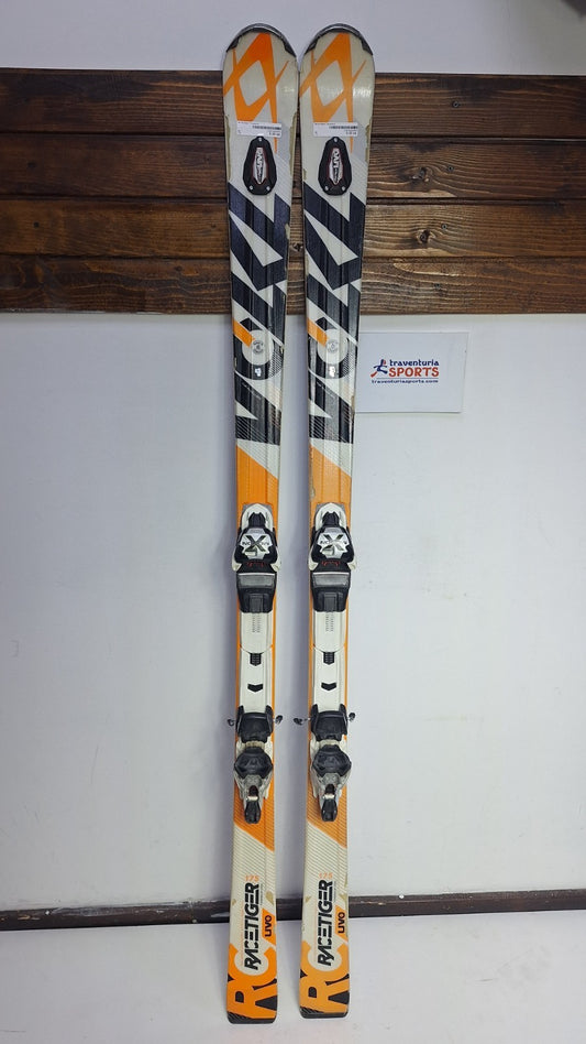 Volkl Racetiger UVO 175cm Ski + Marker 12 Bindings Winter Sport