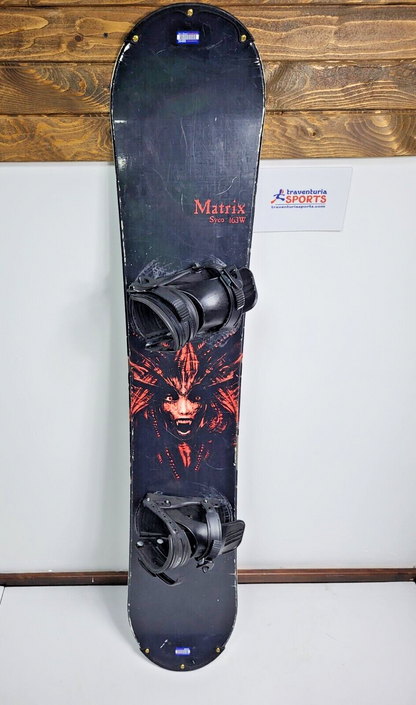 Matrix Syco 163W cm Snowboard +Project L Bindings Winter Adventure Sport Snow