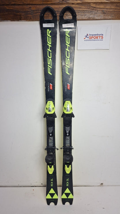 Fischer RC4 SL 140 cm Ski + Fischer 11 Bindings Winter Sports