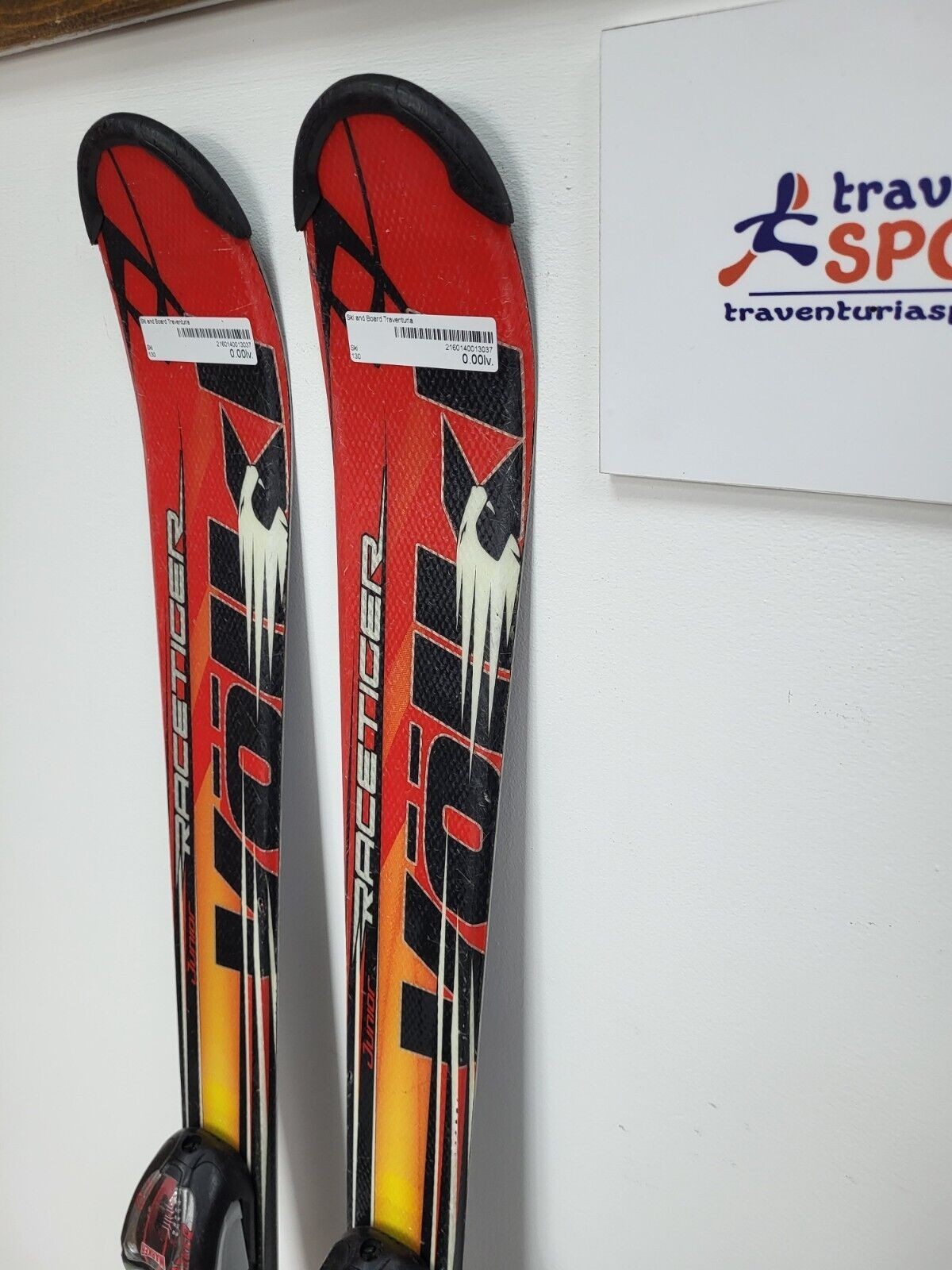 Völkl Racetiger GS R JR 130 cm Ski + Marker 7 Bindings Winter Sport Snow Fun