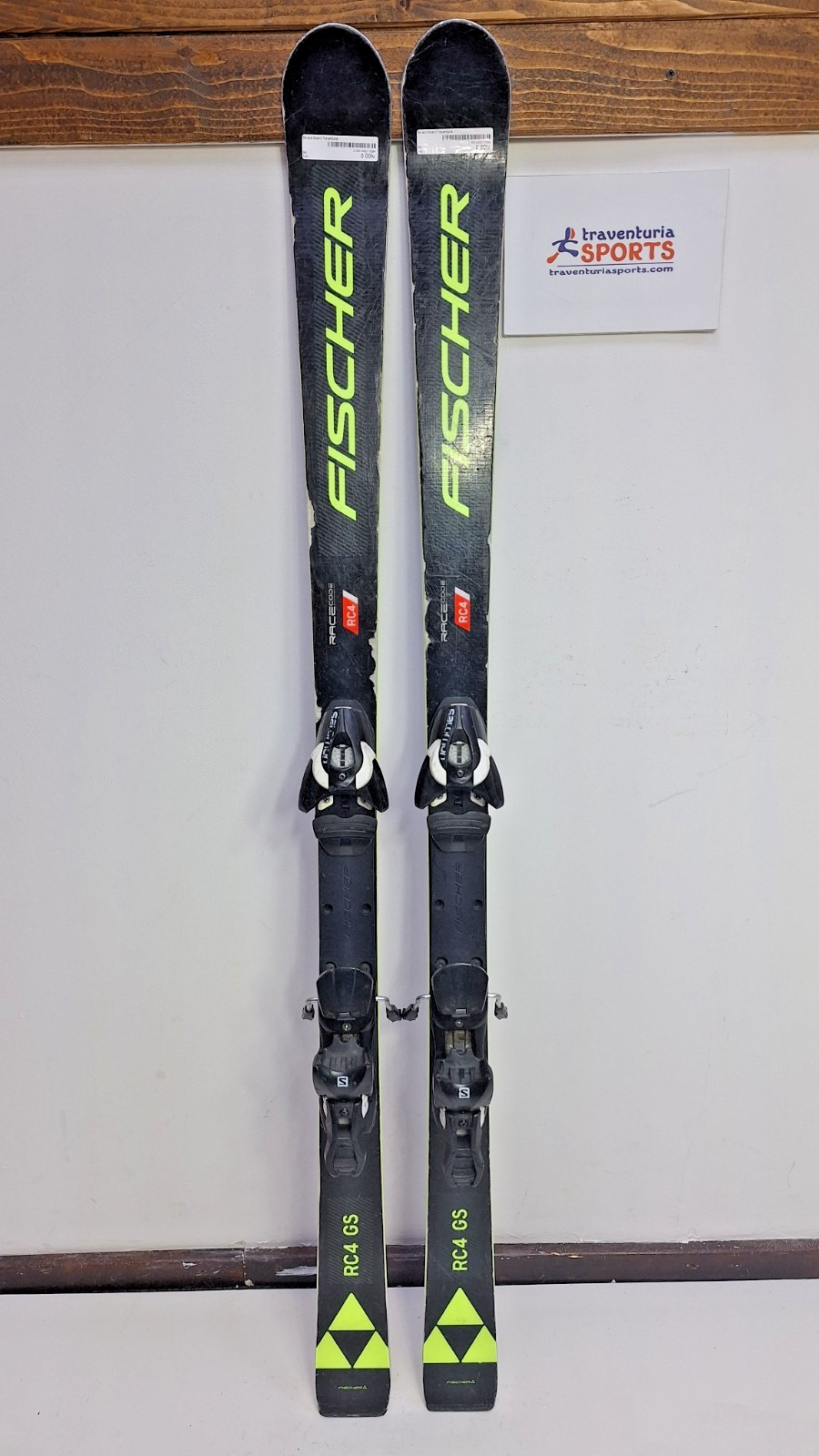 Sci Fischer RC4 GS 143cm + attacchi Salomon 10 Sport Invernali