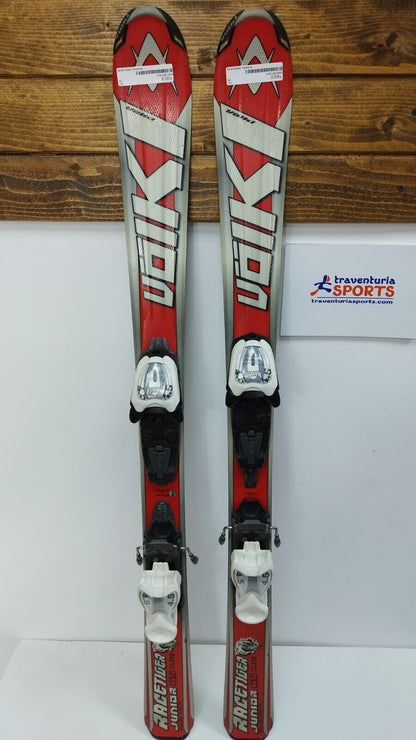 Ski Völkl Racetiger GS JR 110 cm + fixations Marker 4.5 Sports d’hiver Neige Plaisir