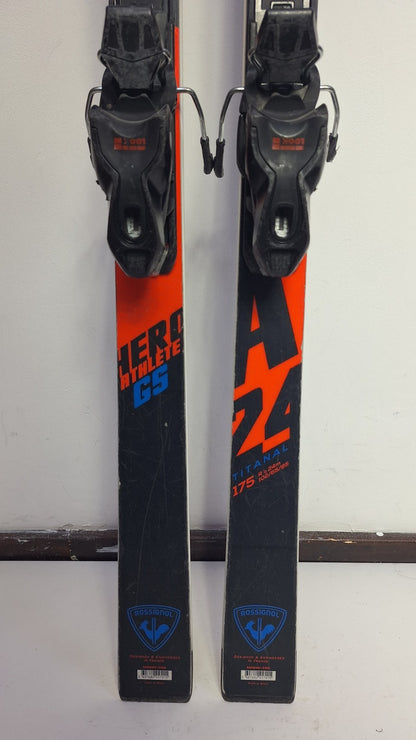 Rossignol Hero Athlete GS 175 cm Ski + Look 11 Bindungen Winterspaß Schneesport