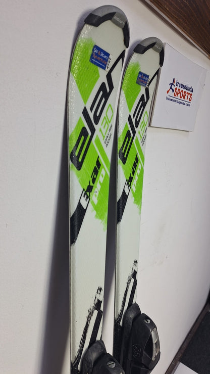 Elan Exar Pro 130 cm  Ski + Elan ESP 7.5 Bindings Adventure Winter Sport Snow