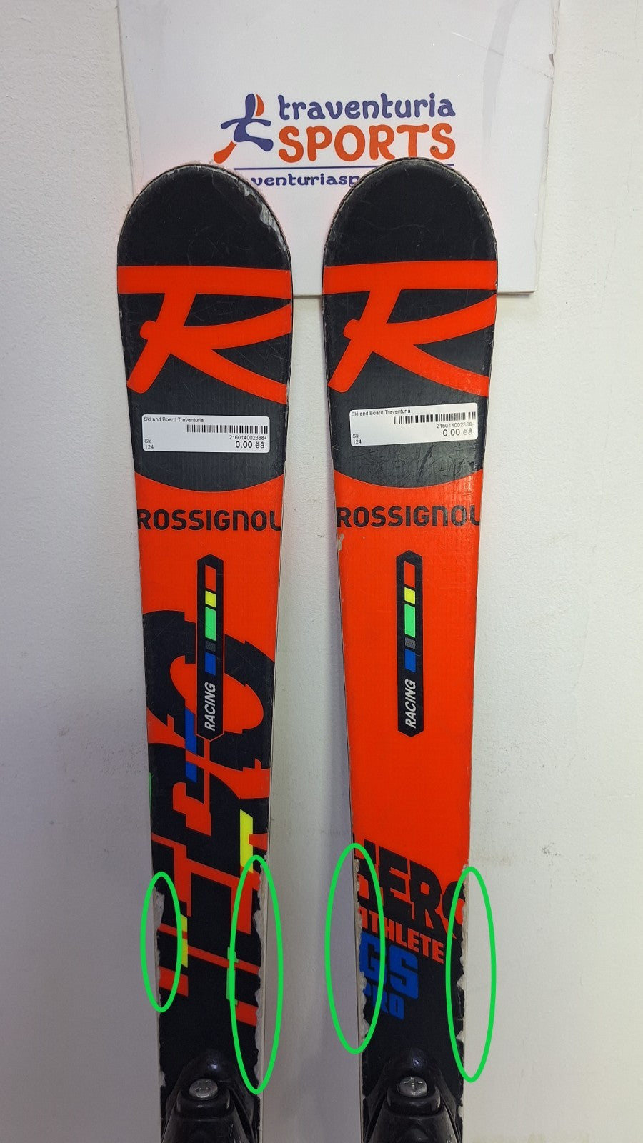 Rossignol Hero Athlete GS Pro 124 cm Ski + Look 7 Bindings Winter Sport Snow Fun