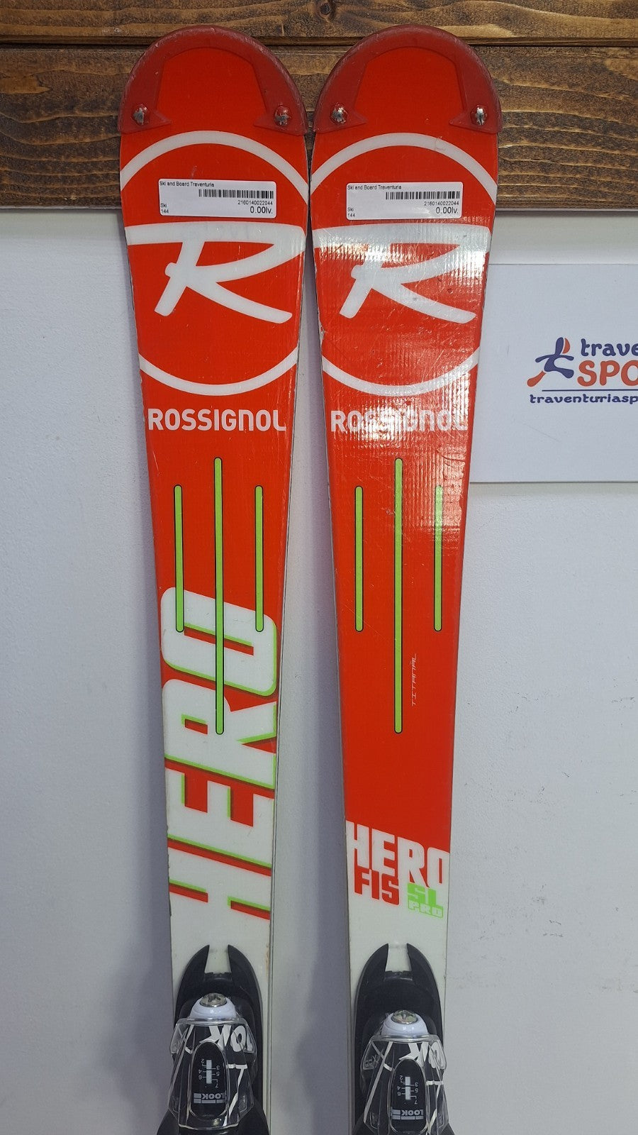 Sci Rossignol Hero FIS SL Pro 144 cm + attacchi New Look 7 Divertimento invernale sulla neve