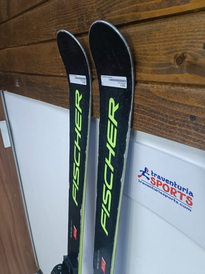 Ski Fischer RC4 GS 153 cm + fixations Fischer RS9 Sports d’hiver Plaisir de la neige
