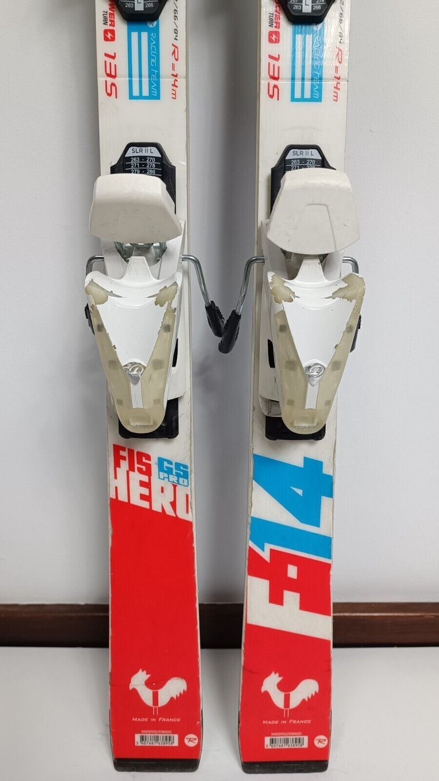 Skis Rossignol Hero FIS GS Pro F14 135 cm + fixations Tyrolia LRX 9 Aventure