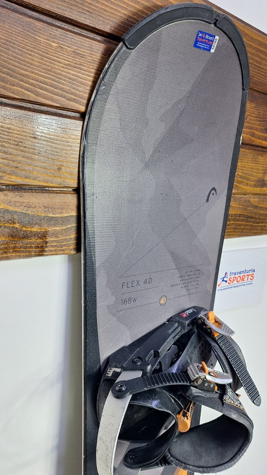 Snowboard HEAD Flex 4D 168W cm + fixations HEAD Rental taille L Aventure hivernale sur neige