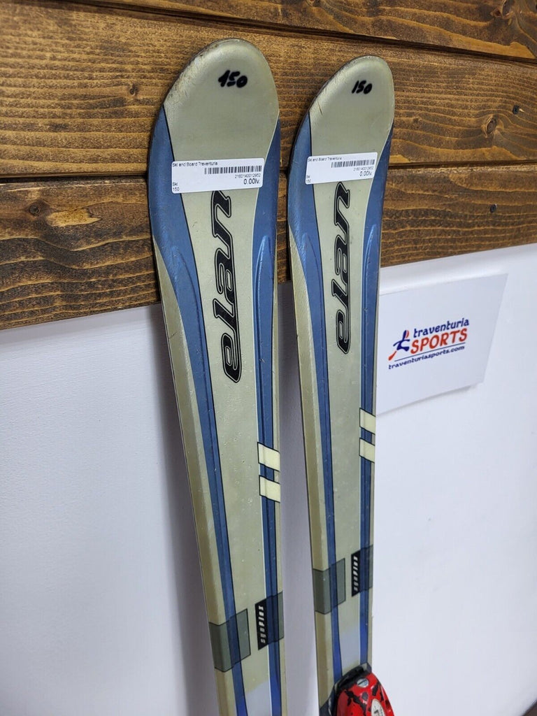 Elan Race Integra 150 cm Ski + Elan 7 Bindings Winter Snow
