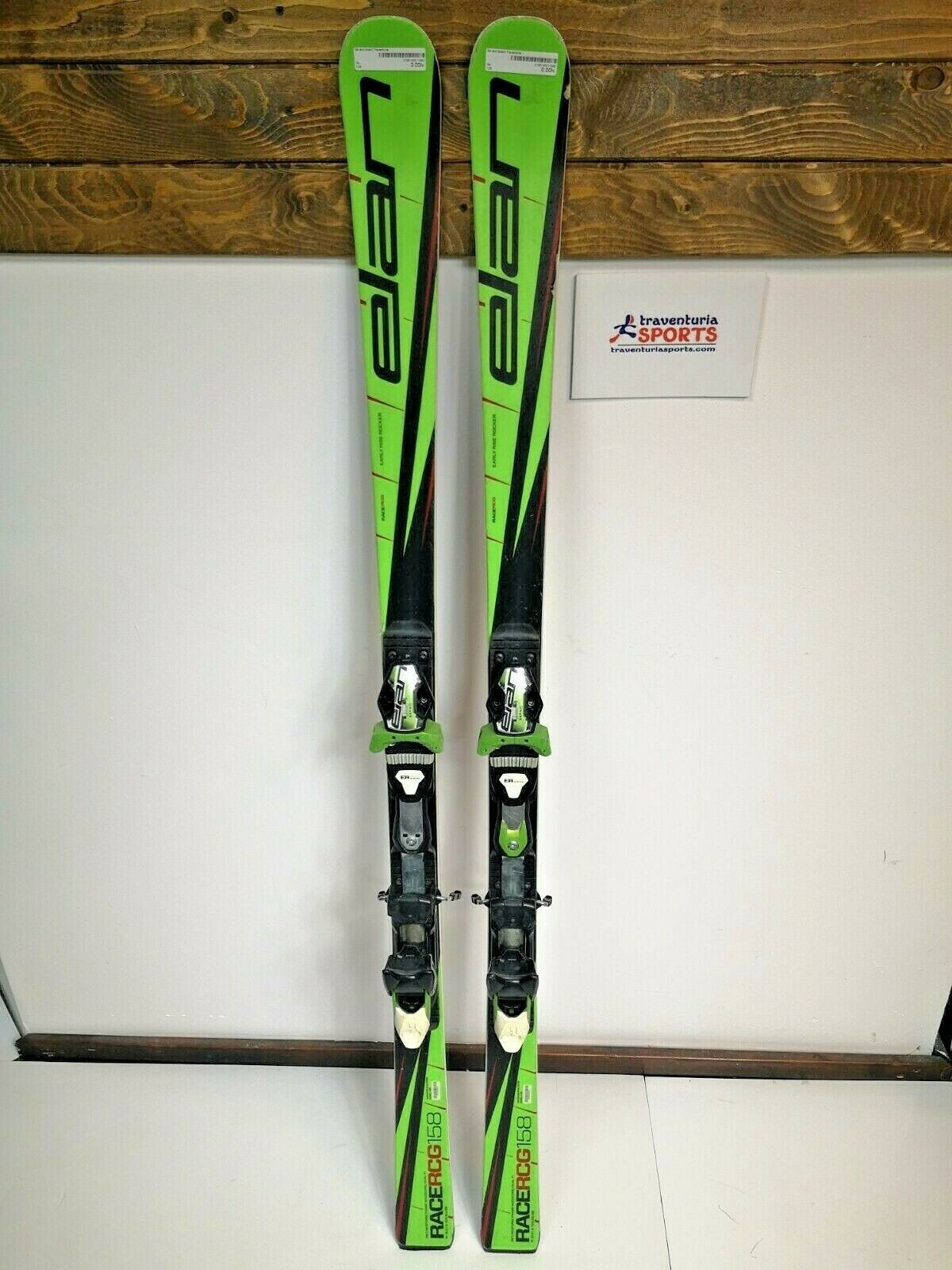 Elan Race RCG 158 cm Ski + Elan ER 11 Bindungen Winterspaß Schneeabenteuer Sport