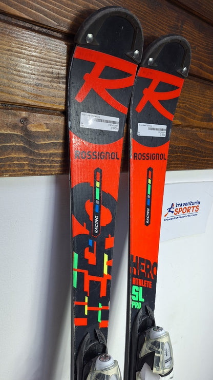 Rossignol HERO Athlete SL Pro 128 cm Ski + Look 7 Bindung Wintersport Schnee