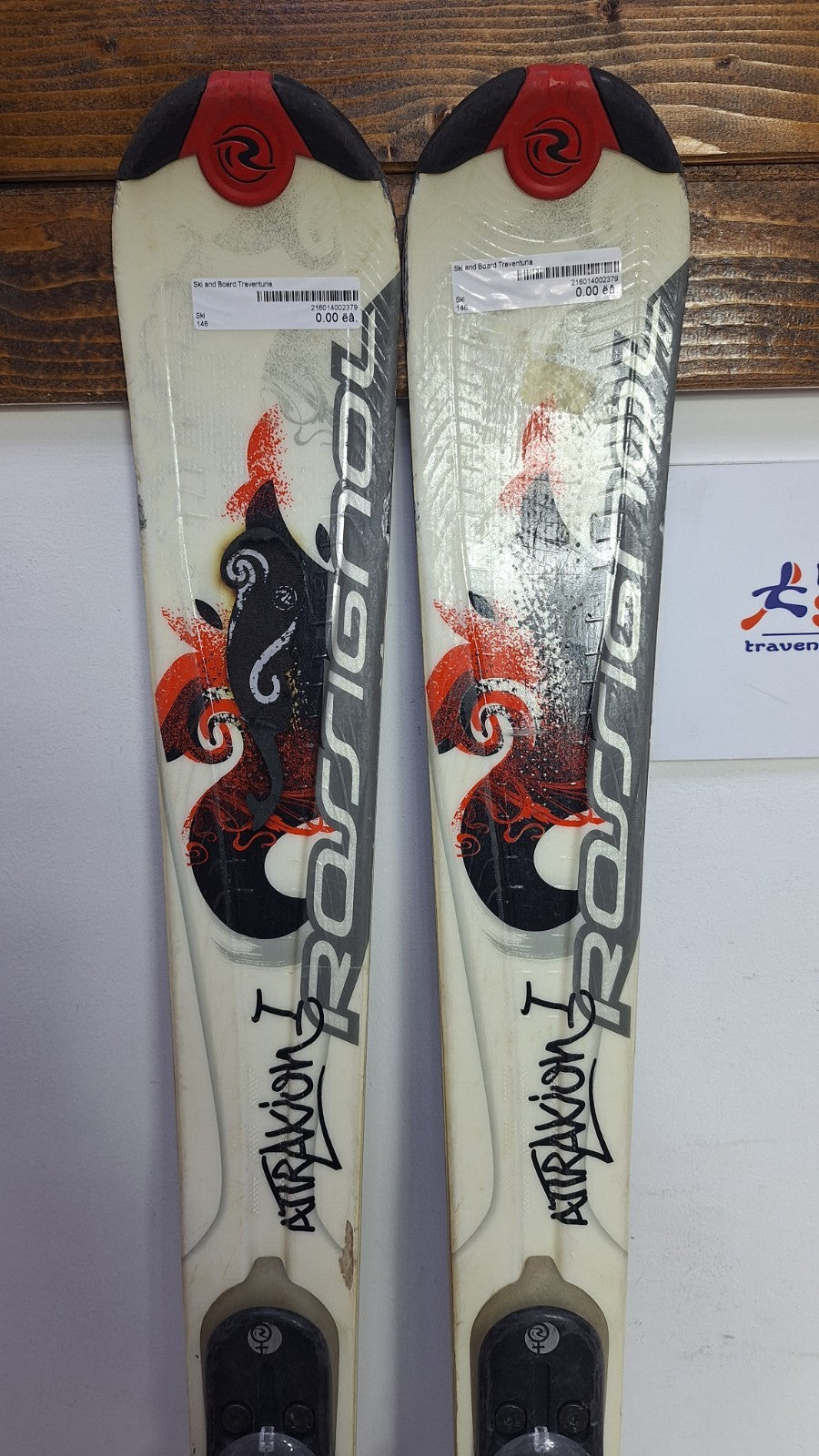 Rossignol Attraxion 146cm Ski + Rossignol 9 Bindings Winter Sport Snow