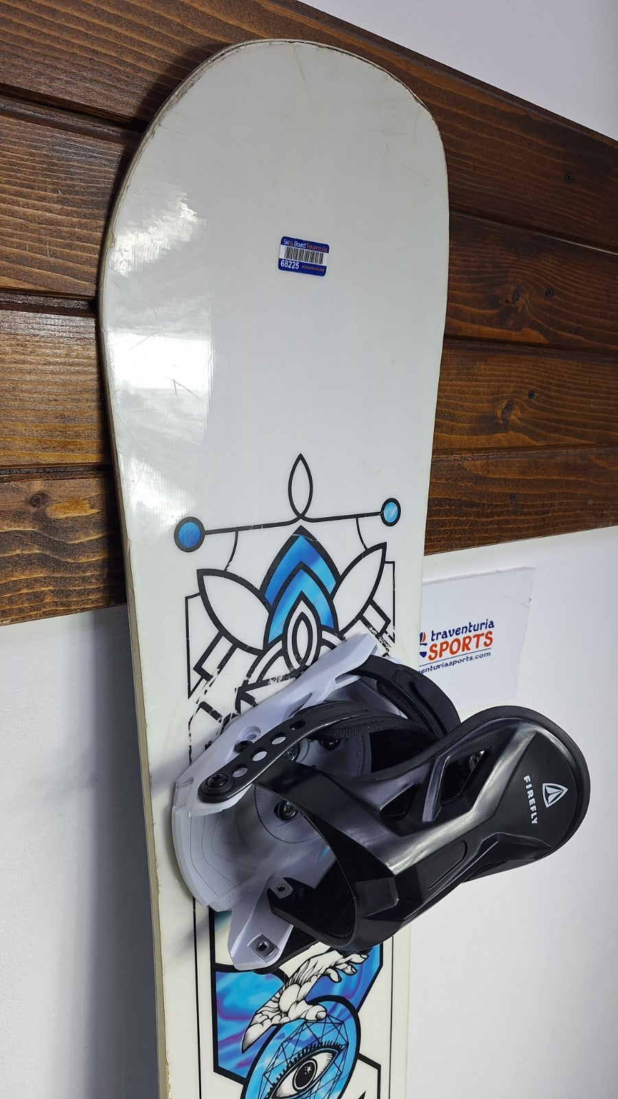Snowboard Salomon Gypsy 138 cm + fixations Farefly S neuves Sport Hiver Amusement