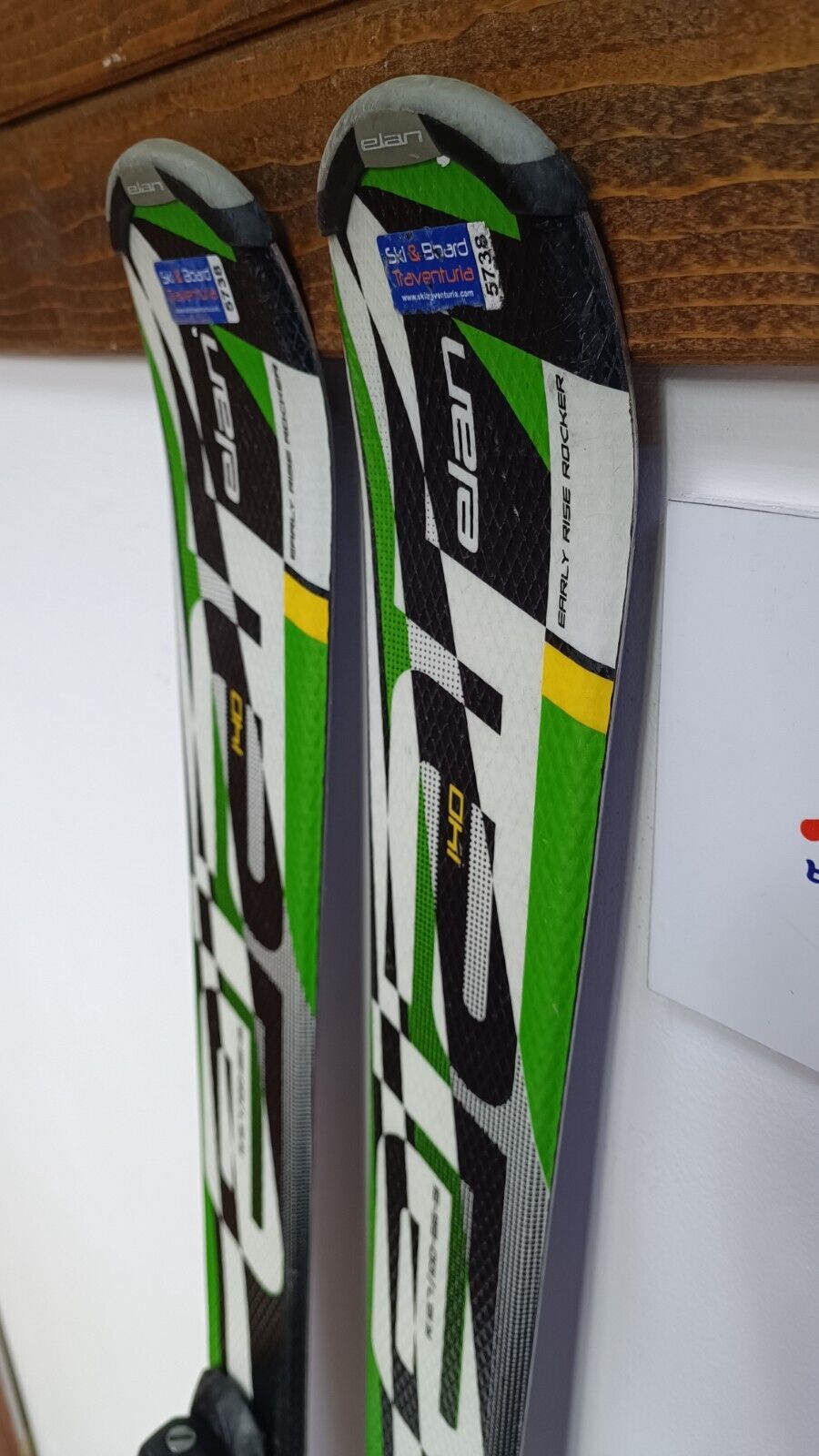 Elan Exar Pro 140 cm Ski + Fixations Elan 7.5 Sport Neige Hiver Plaisir
