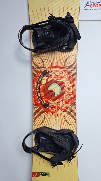 HEAD Rocka 4D 159 cm Snowboard + Brand New Talerun M Bindings Winter Sport Fun