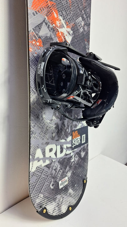 Snowboard Elan Rs Rocker 125 cm + Attacchi HEAD Rental S Sport Divertimento Invernale