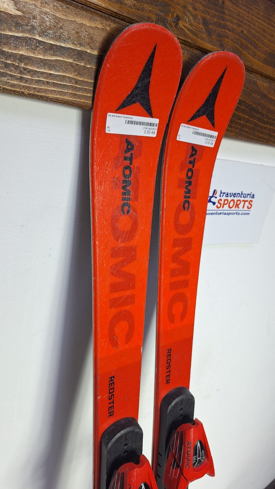 Atomic Redster J9 116 cm Ski + Atomic 7.5 Bindungen Wintersport Schneespaß