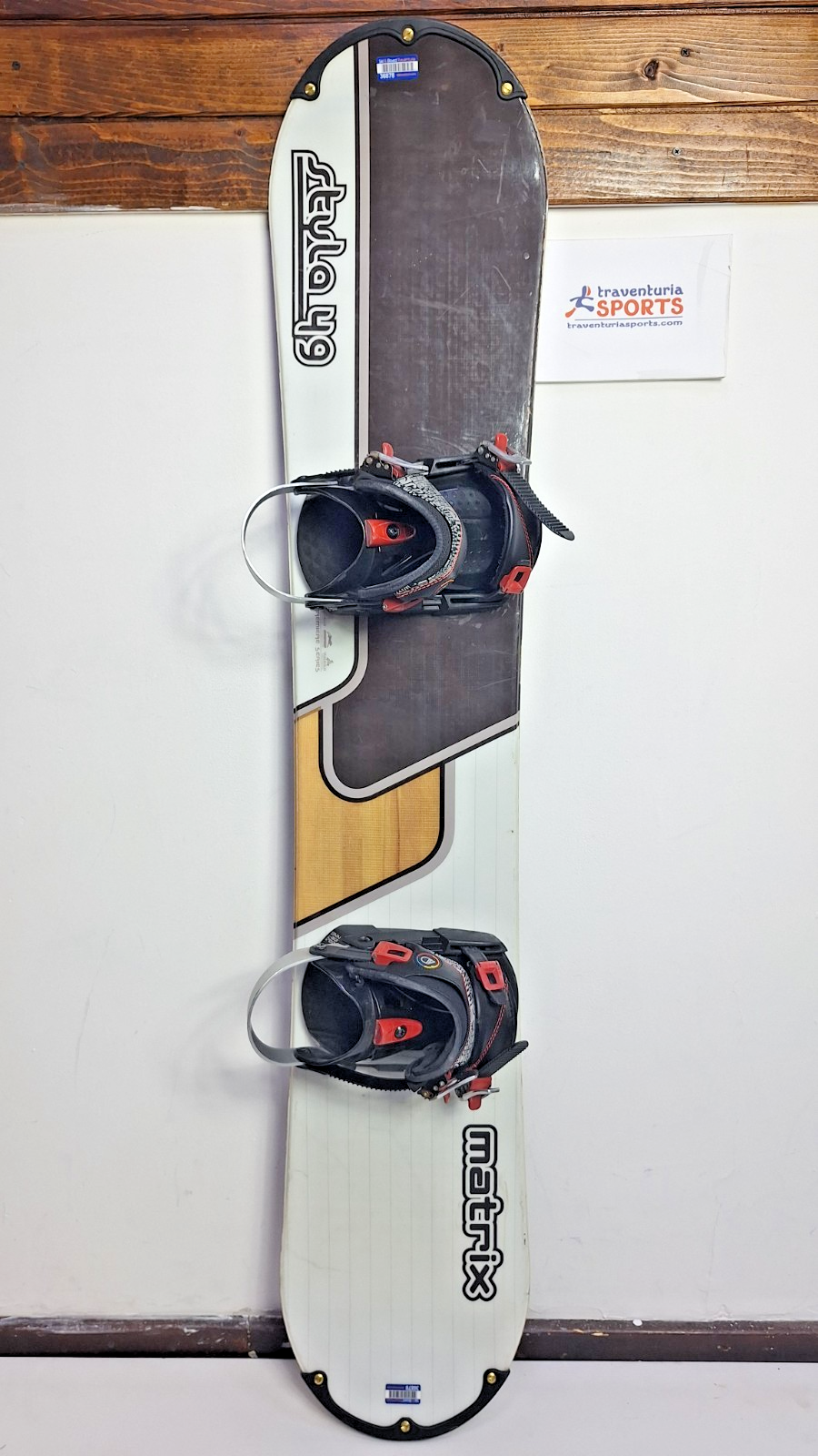 Snowboard Matrix Style 149cm + Attacchi Rental M HAED Avventura Sport Inverno Neve