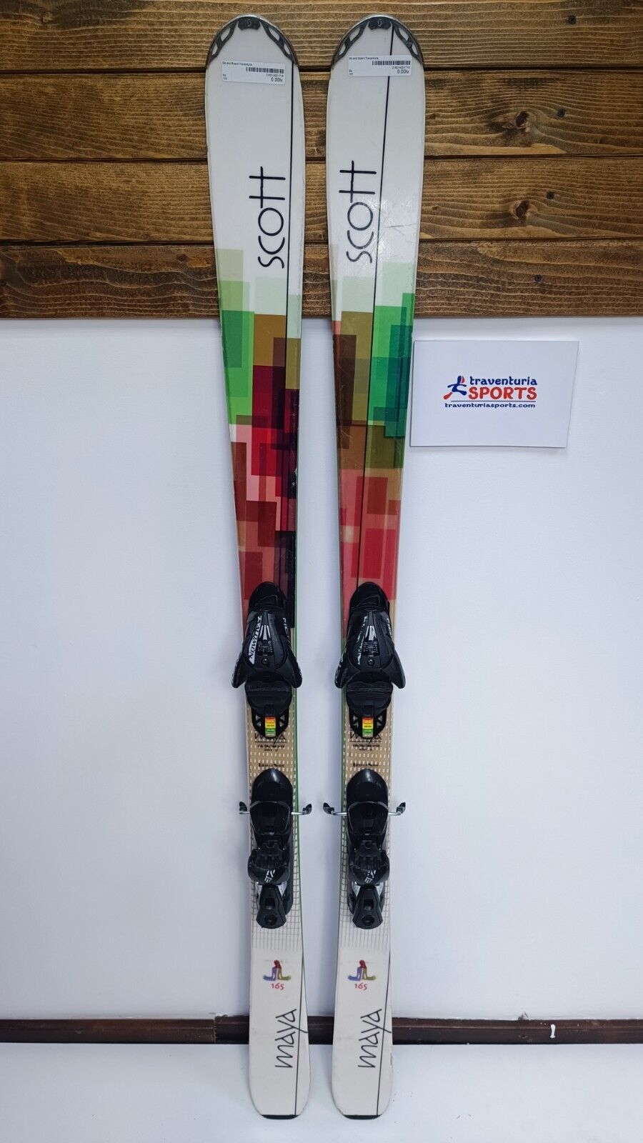 salomon 2012 skis Scott Maya 165 cm Ski + Salomon 12 Bindings Winter Fun Snow – Traventuria Sports