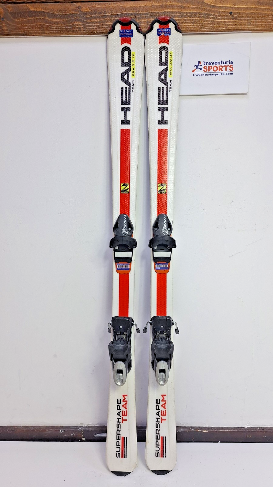 HEAD Supershape Team R 137 cm Ski + Tyrolia BYS 7.5 BSL Bindings Winter Snow
