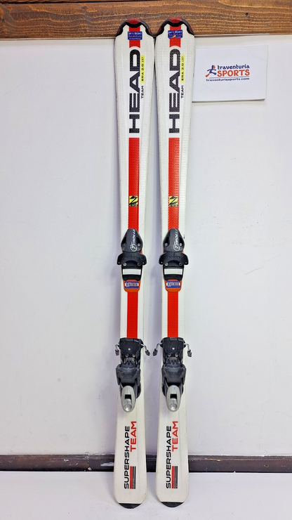 HEAD Supershape Team R 137 cm Ski + Tyrolia BYS 7.5 BSL Bindings Winter Snow
