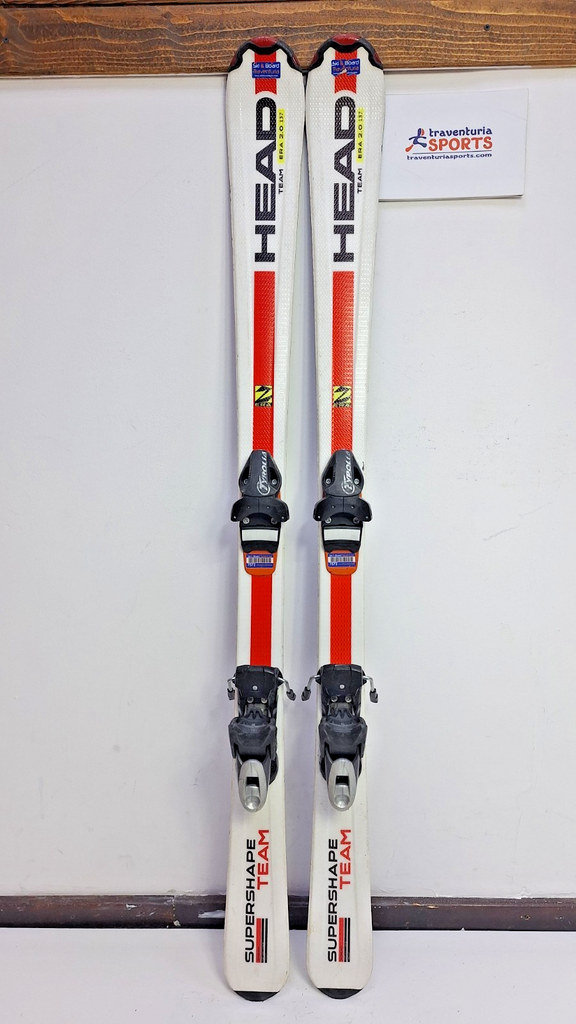HEAD Supershape Team R 137 cm Ski + Tyrolia BYS 7.5 BSL Bindings Winter Snow