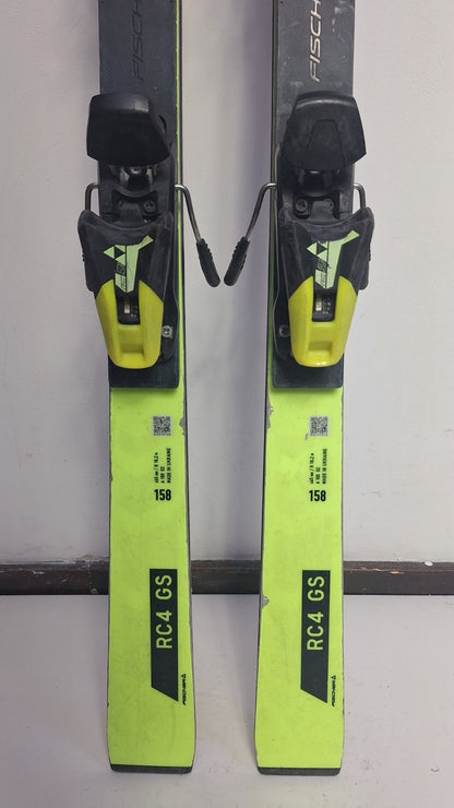 Fischer RC4 WC GS 158 cm Ski + Fischer RC9 Bindung Wintersport Schneespaß