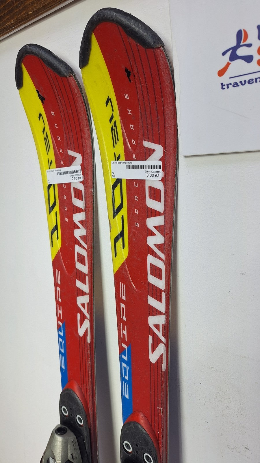 Salomon Equipe 10 130cm Ski + Salomon 9 Bindings Winter Sport Fun