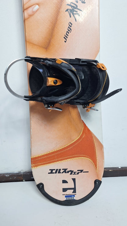 Elsewhere Jingu 163 cm Snowboard + HEAD Rental L  Bindings Winter Snow Fun