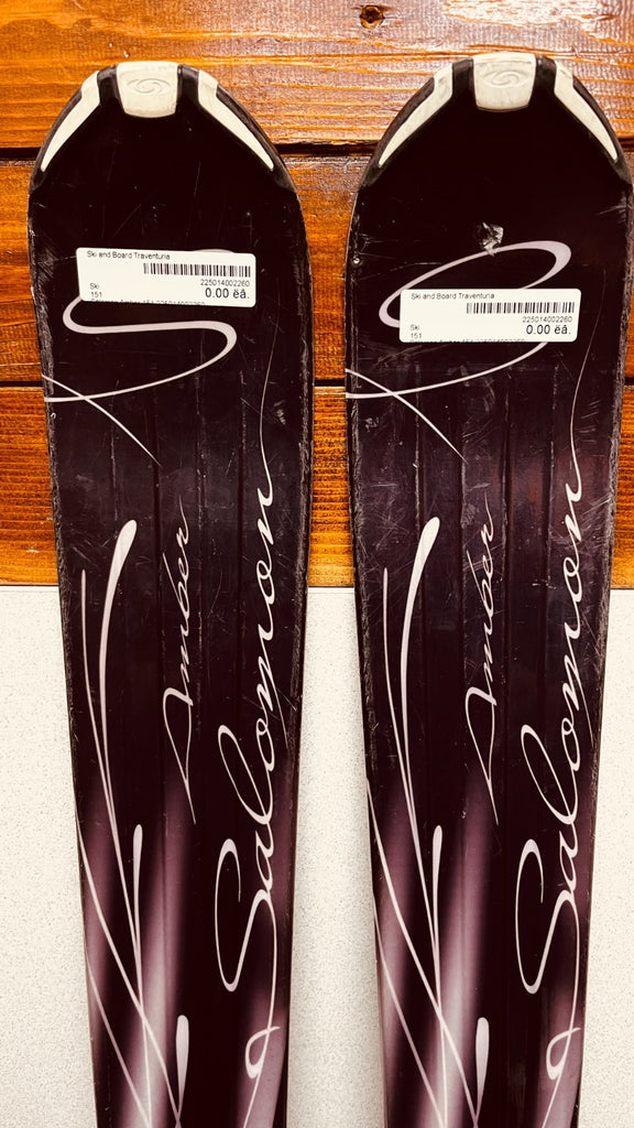 Salomon Amber 151 cm Ski + Salomon 9 Bindings Winter Fun Snow Sports – Traventuria Sports