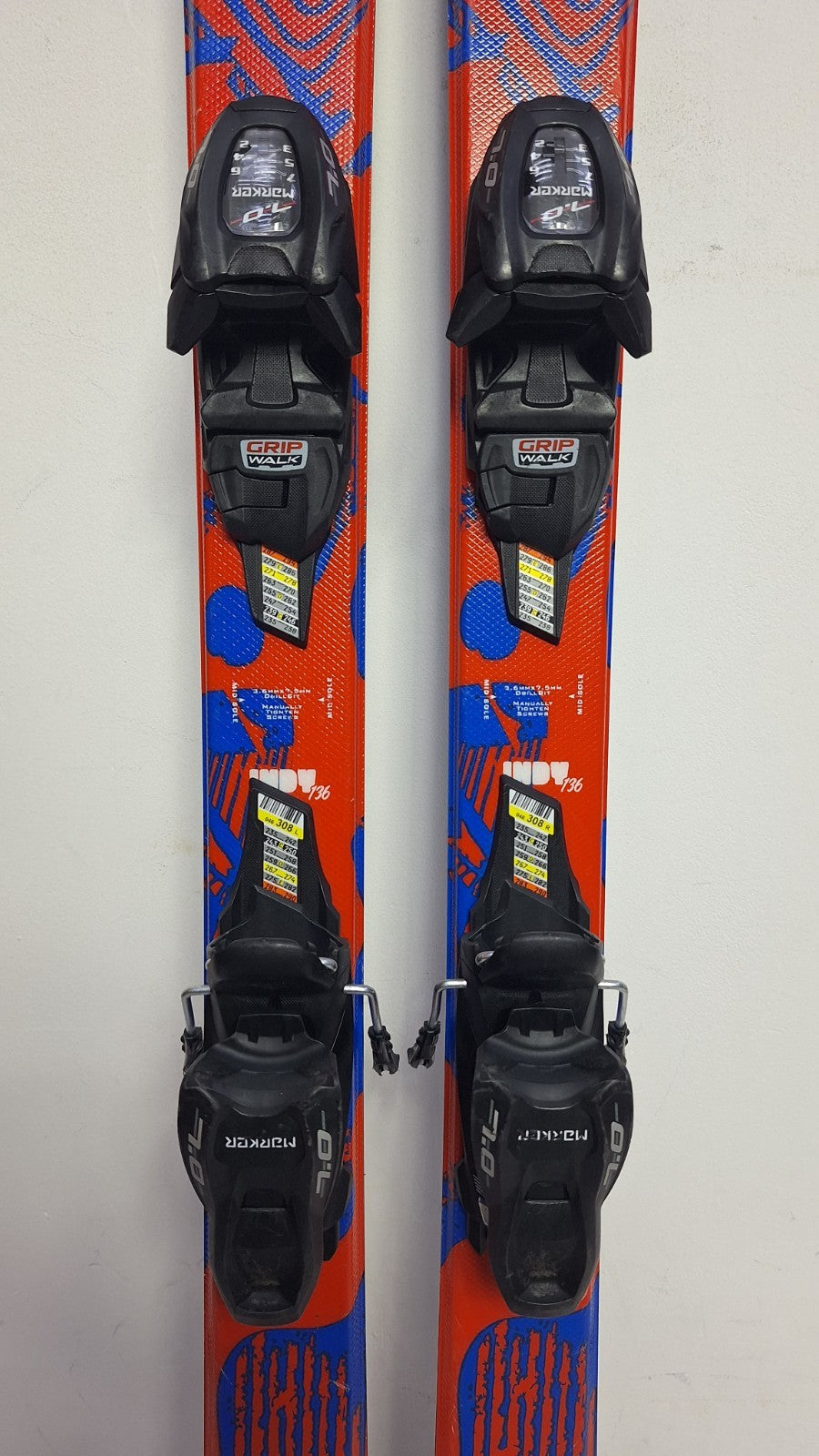 K2 Indy 136cm Ski + Marker 4.5 Bindings Winter Sport
