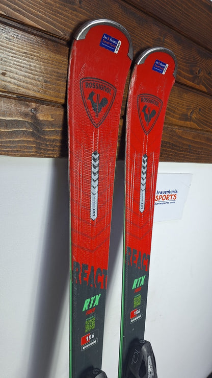 Rossignol React RTX Fiber 156 cm Ski + Elan ESR 10 Bindings Winter Adventure