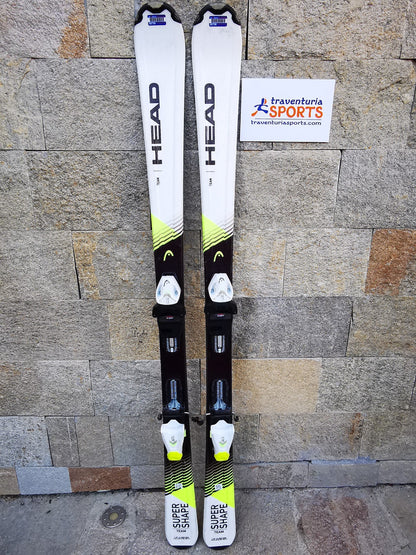 HEAD Supershape SLR Pro 147cm  Ski + HEAD 7.5 Bindings  Winter Sport