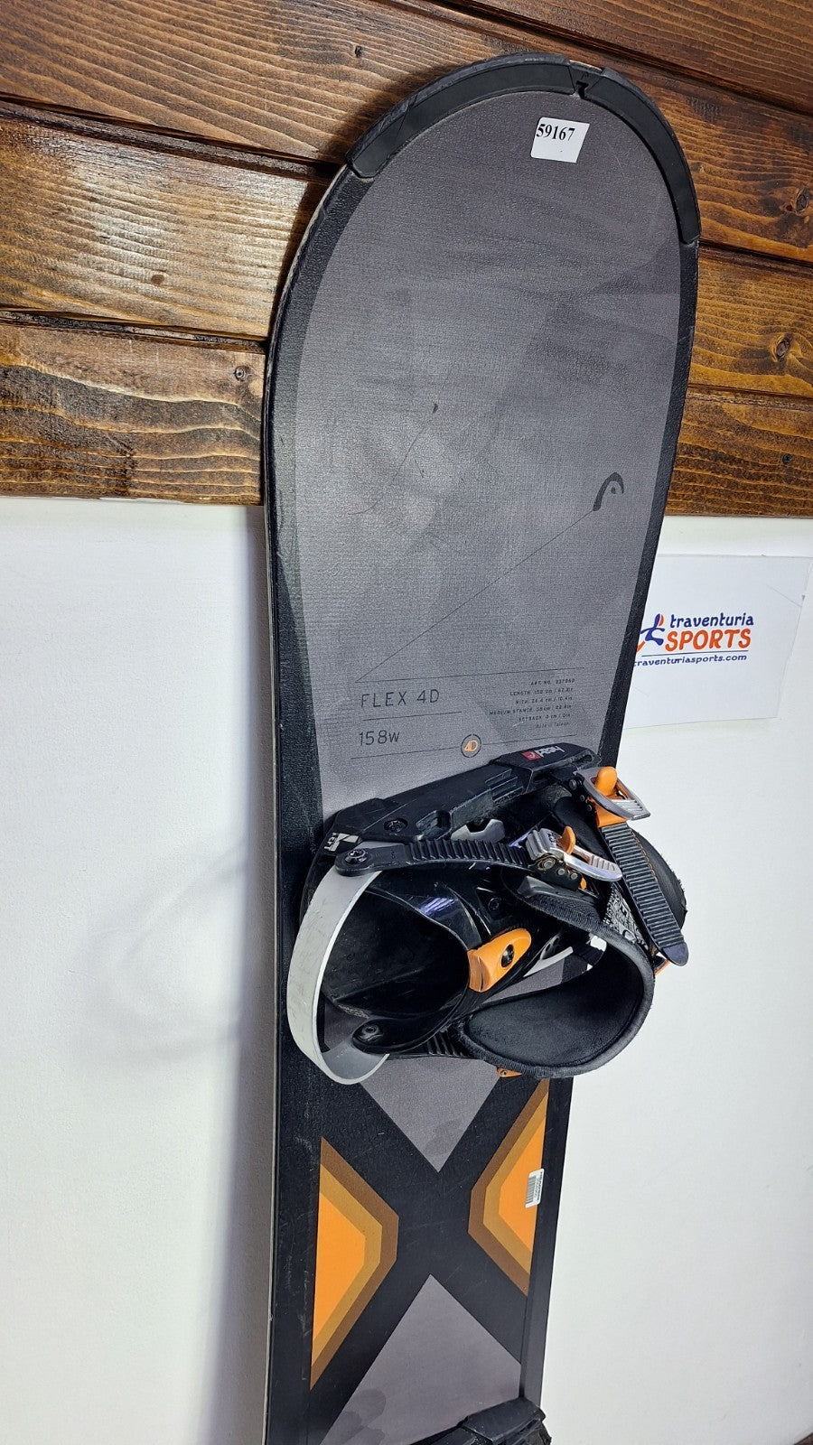 Snowboard HEAD Flex 4D 158W cm + fixations HEAD Rental L Neige d’hiver Aventure