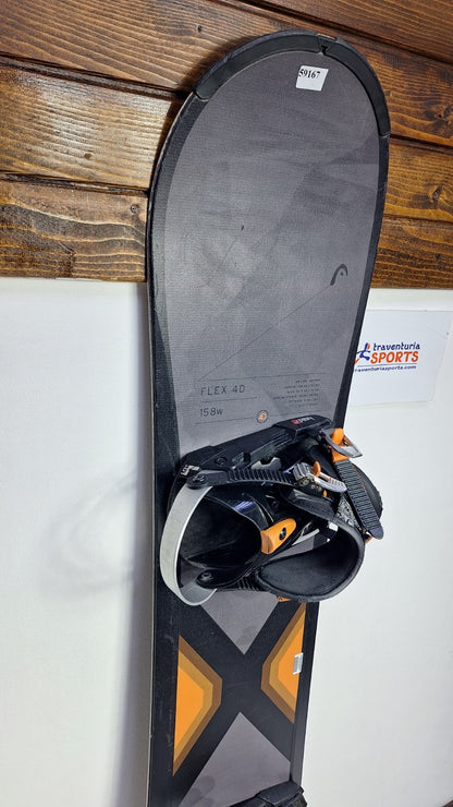 Snowboard HEAD Flex 4D 158W cm + fixations HEAD Rental L Neige d’hiver Aventure