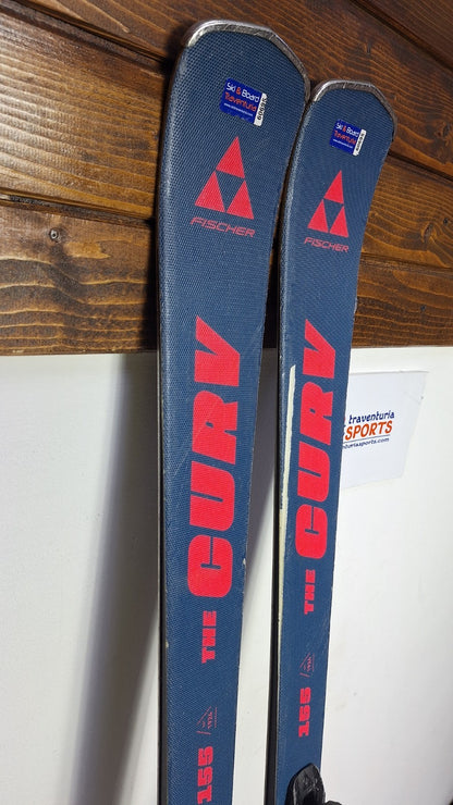 Fischer XTR The Curv  155 cm Ski + Fischer RS 10 Bindings Winter Sport  Snow