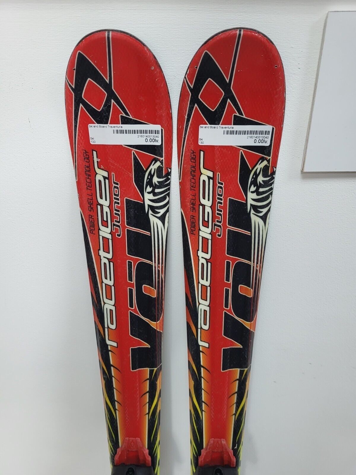 Völkl Racetiger GS R JR 130 cm Ski + Marker 7 Bindings Winter Sport Snow Fun