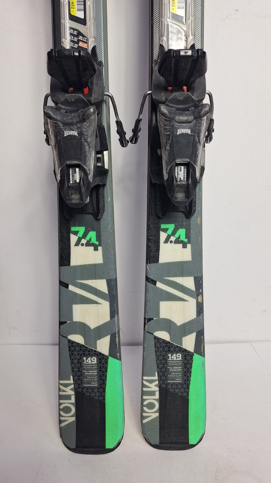 Volkl RTM 149 cm Ski + Marker 10 Bindings Fun Snow Winter Sport Piste