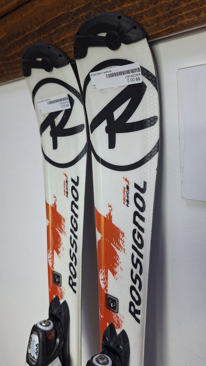 Rossignol Radical 110 cm Ski + Rossignol 4.5 Bindung Wintersport Schnee