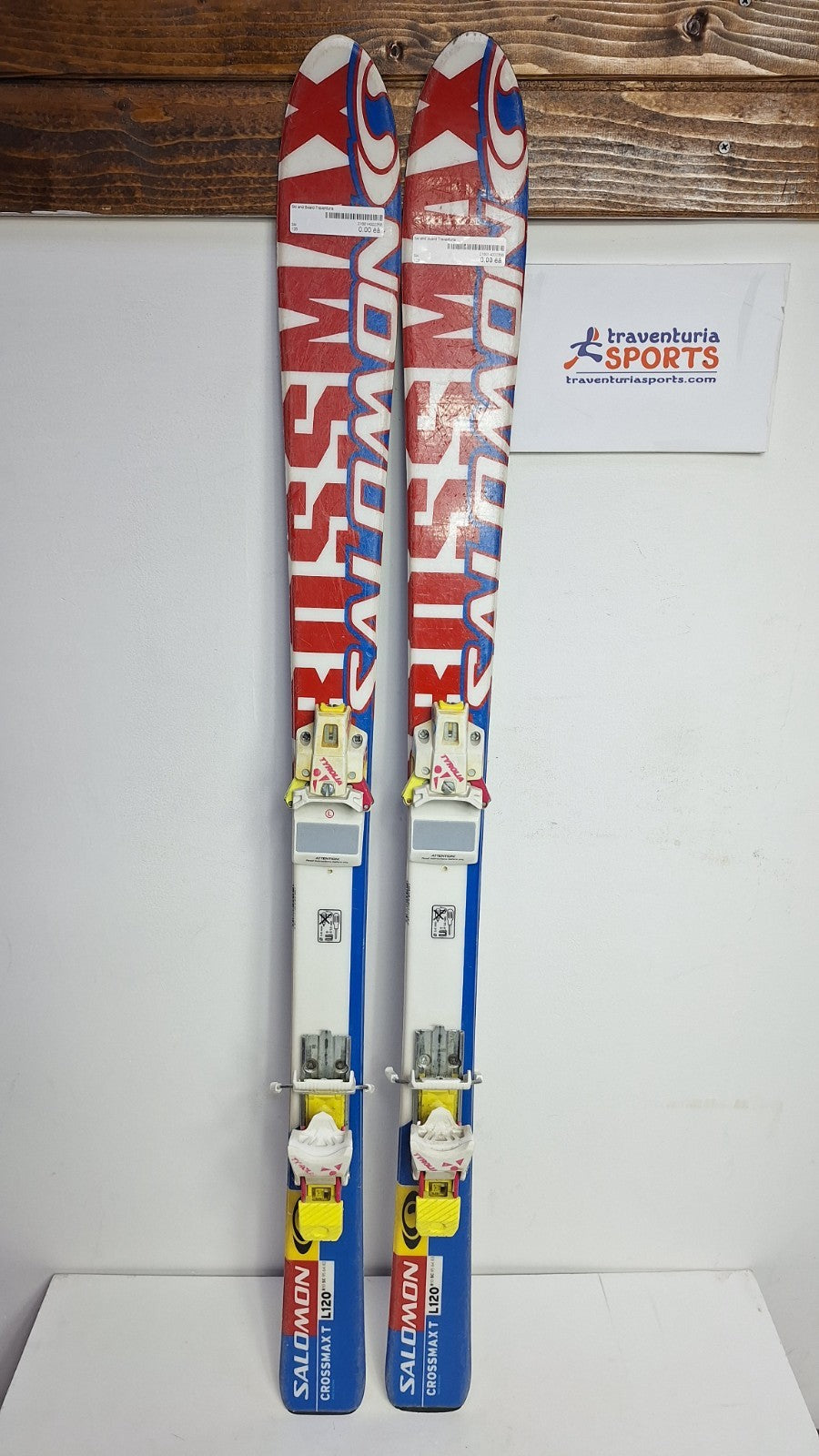 Salomon Crossmax T 120cm Ski + Tyrolia 3 Bindings Winter Sport Fun