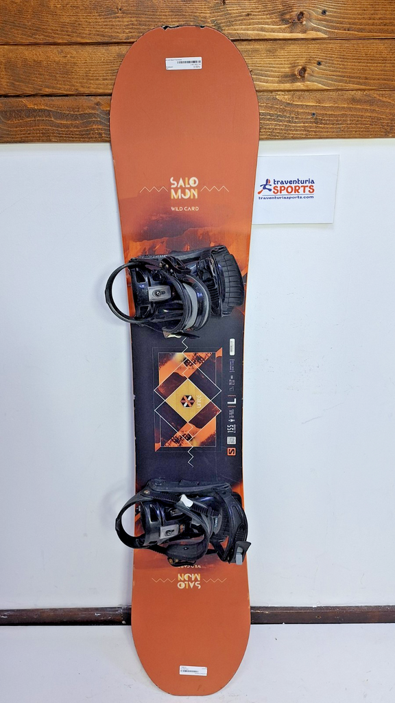 Snowboard Salomon Wild Card 155 cm + attacchi Speedfit L Sport invernali sulla neve