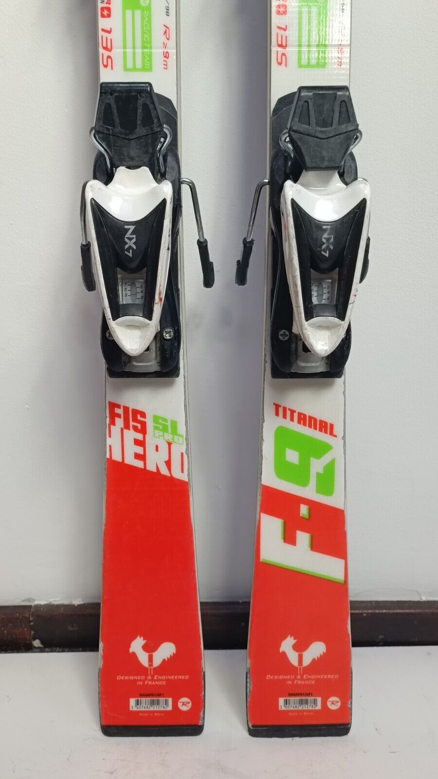 Rossignol Hero FIS SL Pro 135 cm Ski + Look 7 Bindungen Adventure