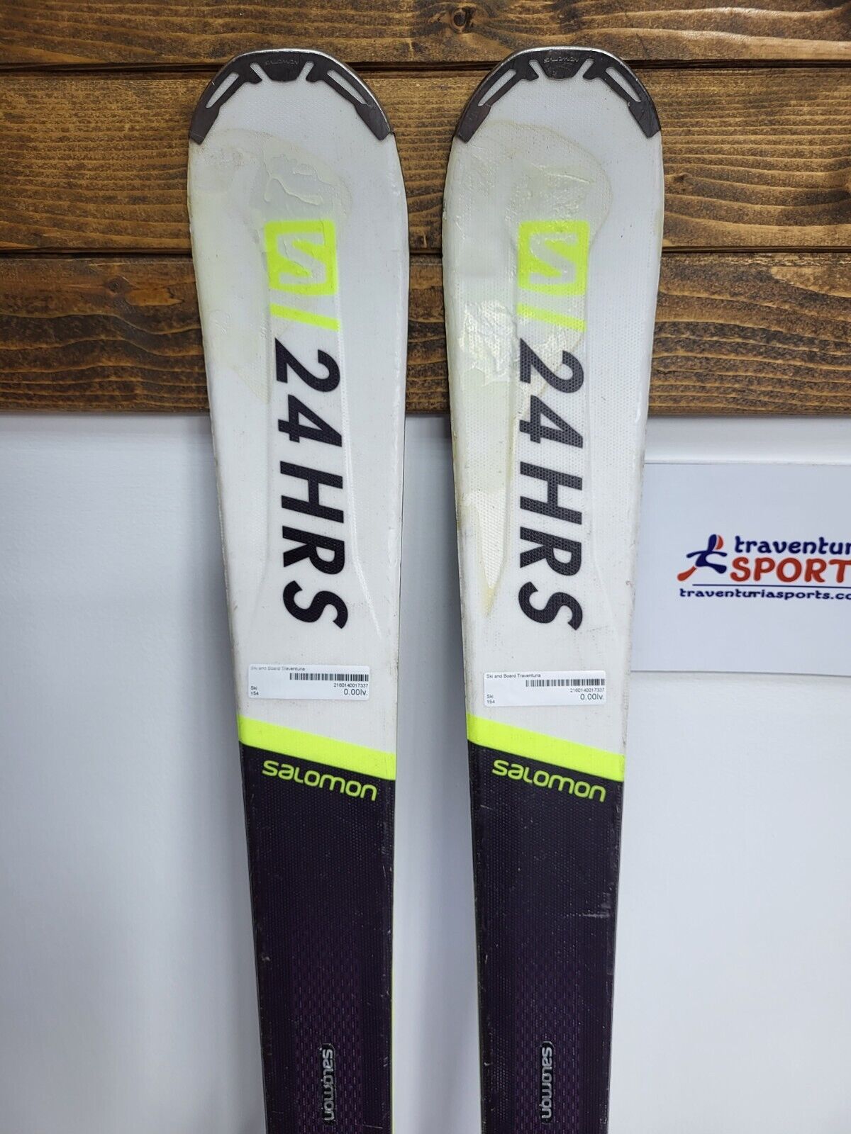 Ski Salomon 24 HRS MAX 154 cm + fixations Salomon 12 Sports d’hiver Aventure