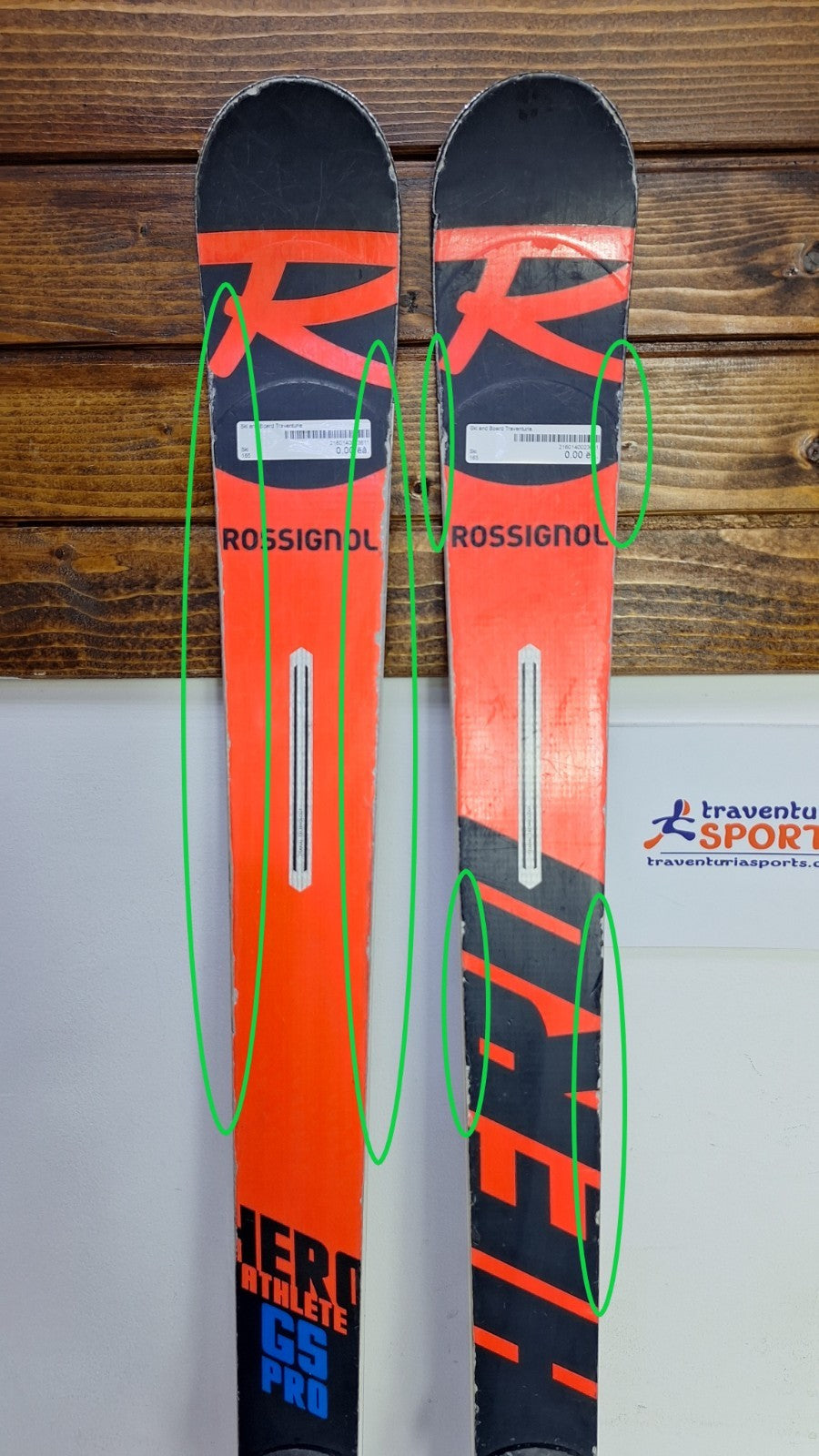 Rossignol Hero FIS GS Pro 165 cm Ski + Rossignol 7 Bindungen Winterspaß Schnee