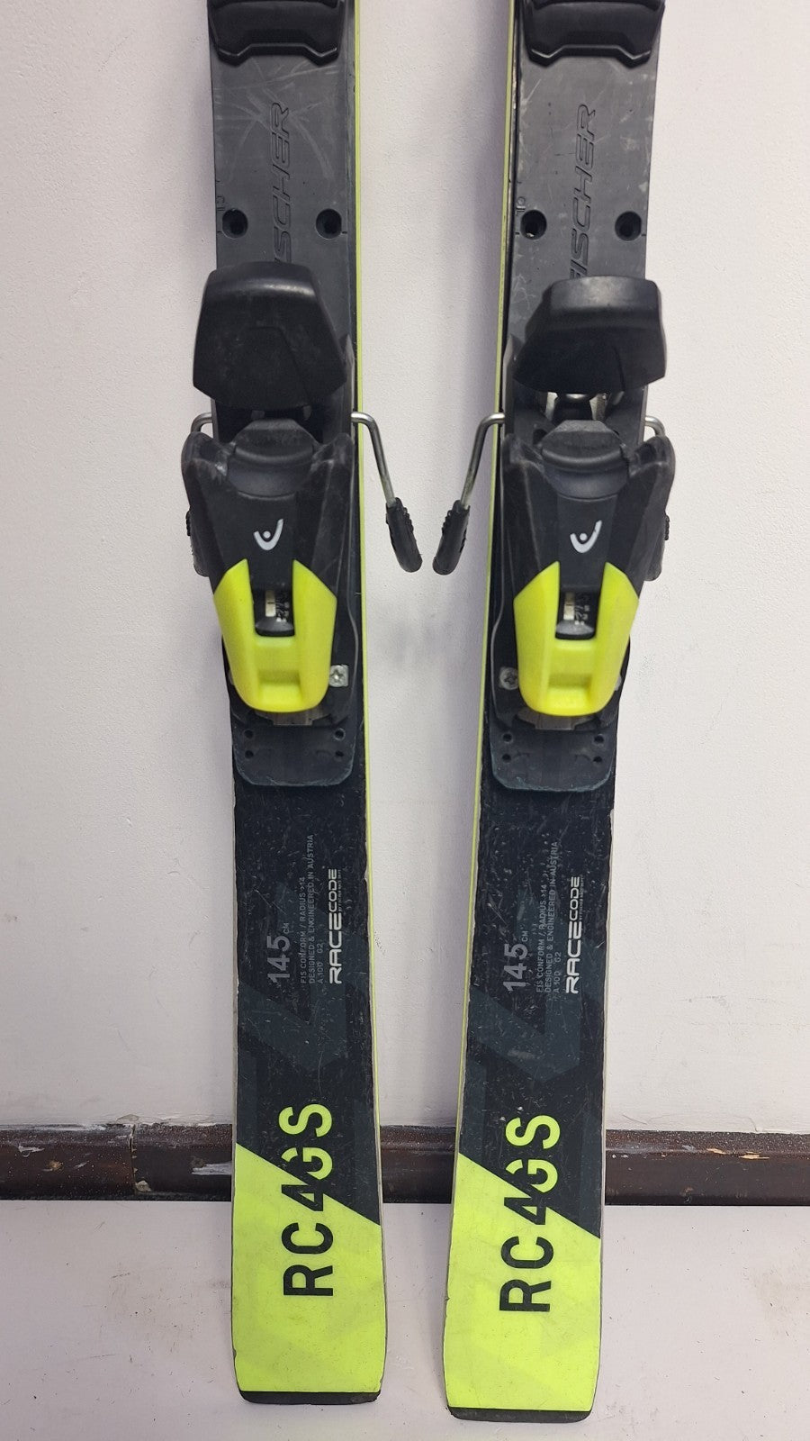 Fischer RC4 GS 145cm Ski + HEAD 9 Bindings Fun Snow Winter Sport