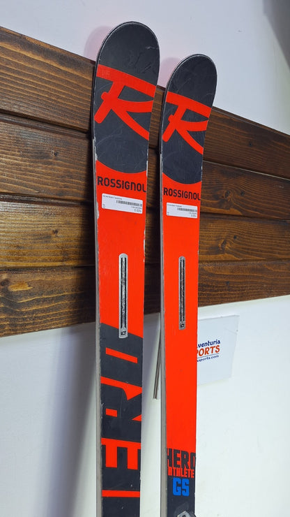 Sci Rossignol Hero Athlete GS 175 cm + Attacchi Look 11 Nuovi di Zecca Inverno Neve