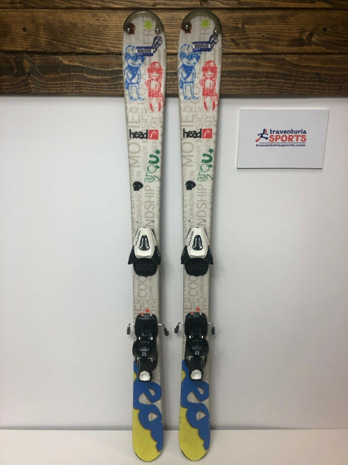 HEAD MOJO JR 117 cm Ski + BRAND NEW Salomon 4.5 Bindings