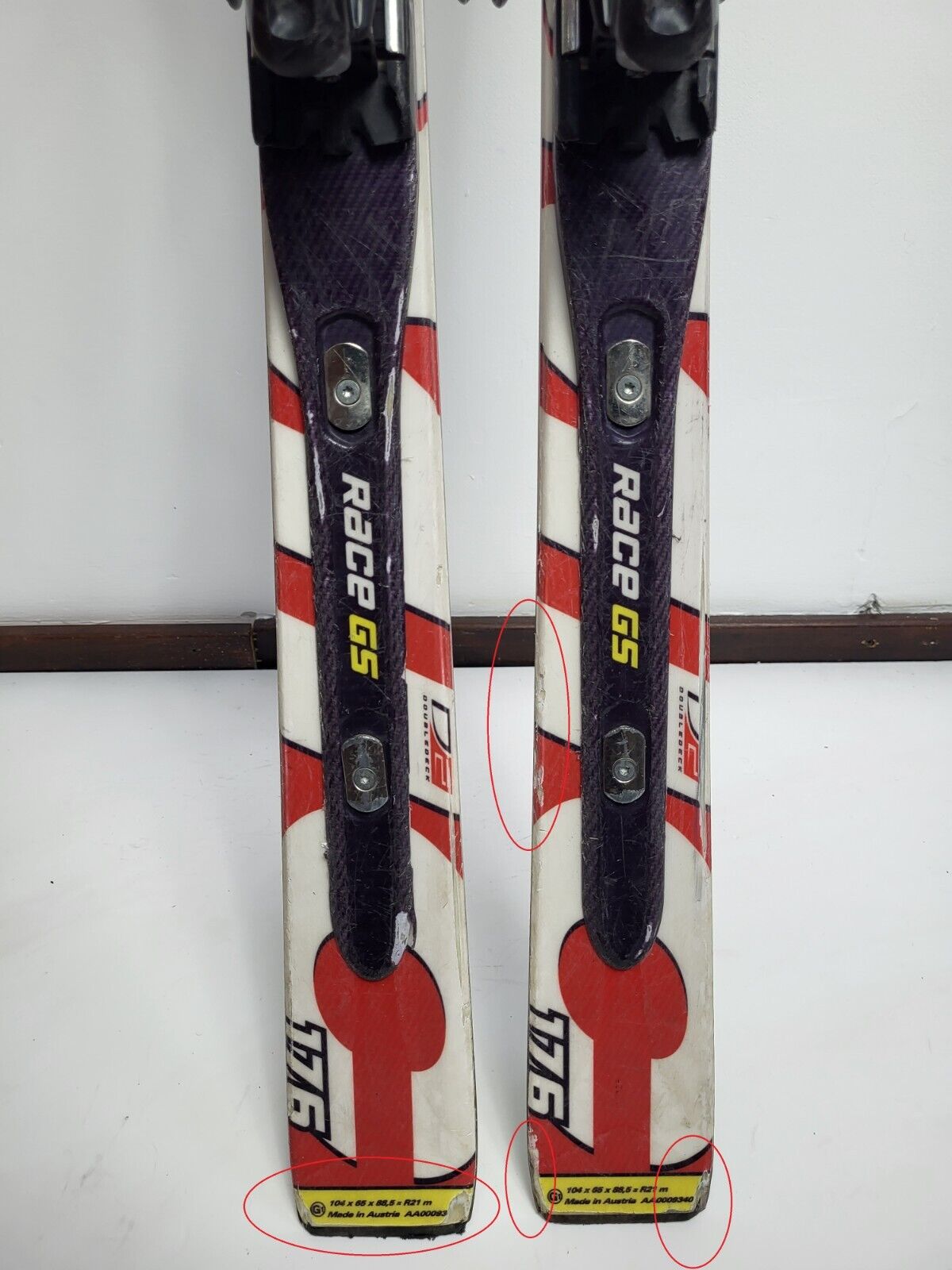 Atomic Race GS 176 cm Ski + Atomic 12 Bindungen Winter Schnee Outdoor